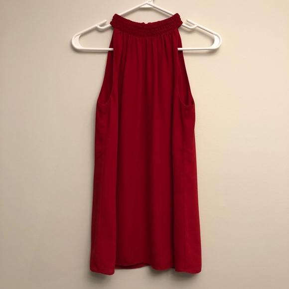 Le Chateau Red Sleeveless Blouse, Size XXS - Picture 1 of 9